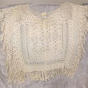Tan lace cover up